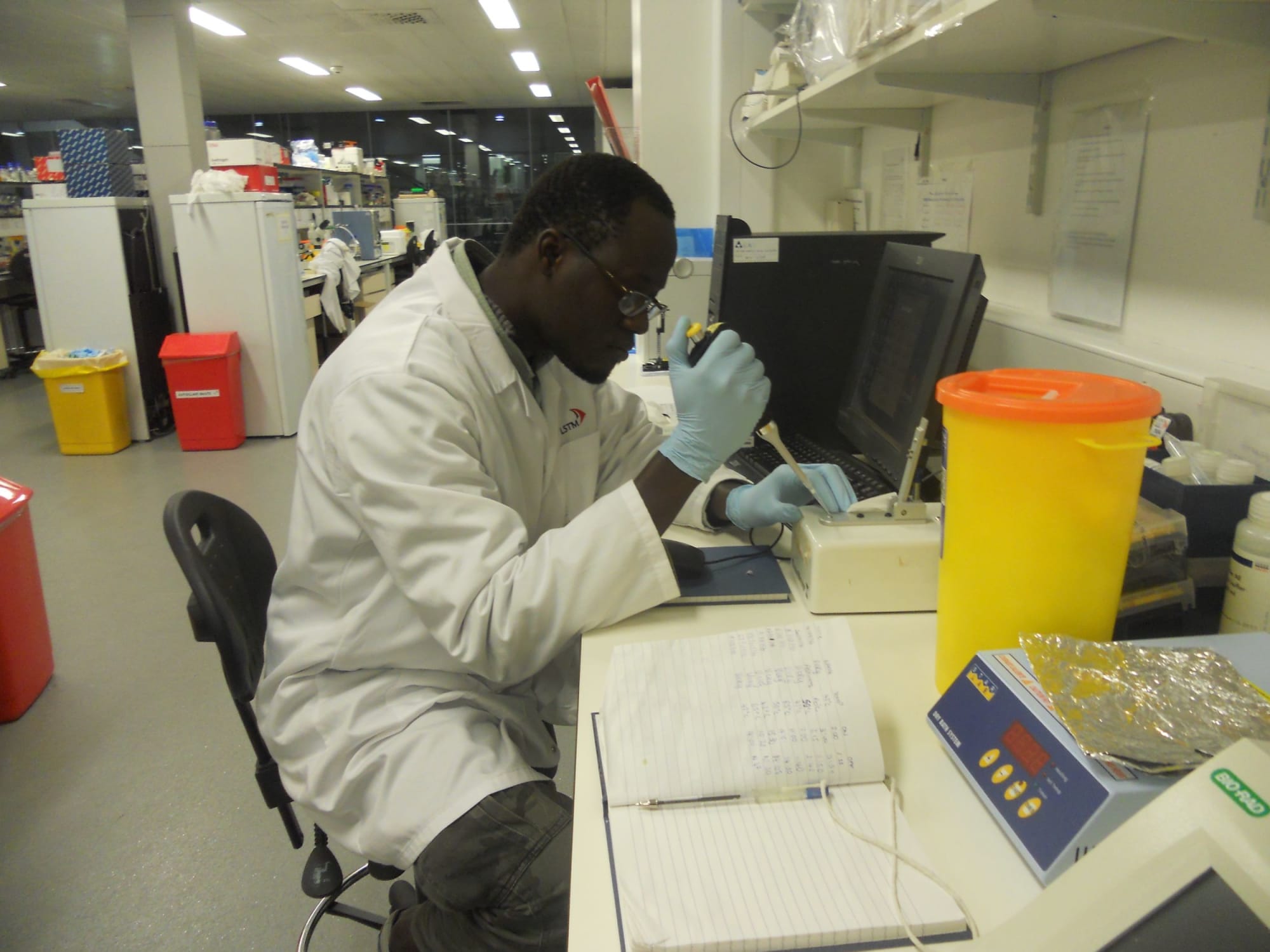 Researcher at work