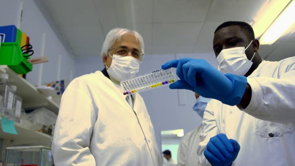 Researcher at work